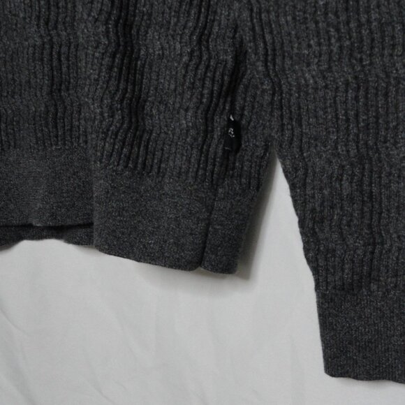 Ted Baker Agarr Textured Crewneck Sweater Dark Gray Men's Size 4 US Size Large - Picture 6 of 13